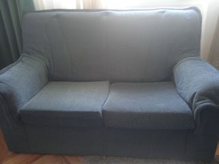 Sofá 3+2 plazas azul - Tela