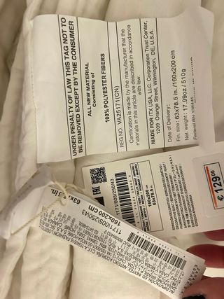 Edredón Lino Zara Home - 160x200cm