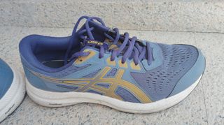 Zapatillas Asics Gel Contend 8 - Azul/Dorado 