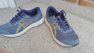 Zapatillas Asics Gel Contend 8 - Azul/Dorado 