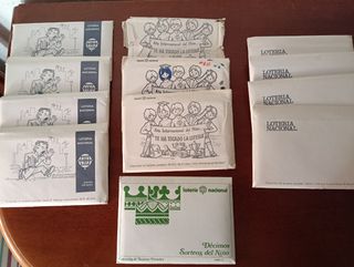 Postales lotería Navidad 70s