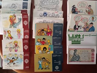 Postales lotería Navidad 70s