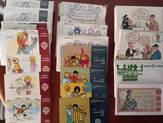 Postales lotería Navidad 70s