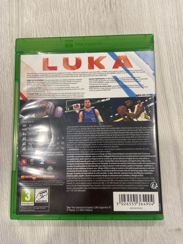 NBA2K22 Xbox One - Juego Deportivo
