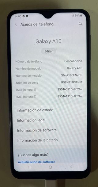 Samsung Galaxy A10 - Smartphone Negro