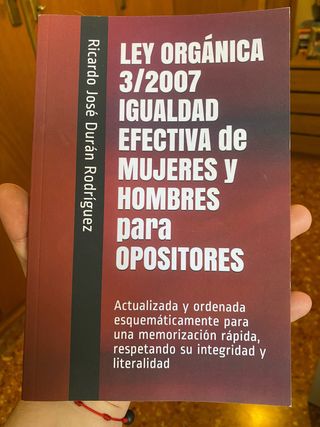 LEY ORGÁNICA 3/2007 IGUALDAD EFECTIVA