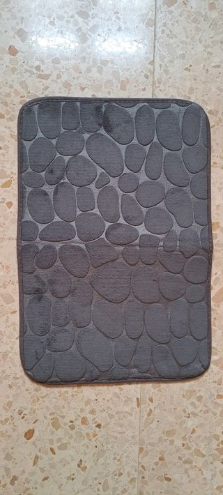 Alfombra baño gris - Felpa