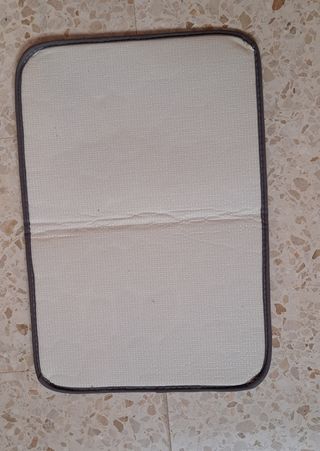 Alfombra baño gris - Felpa