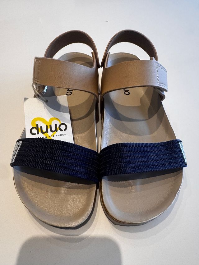 Sandalias duuo niño/a - beige/azul