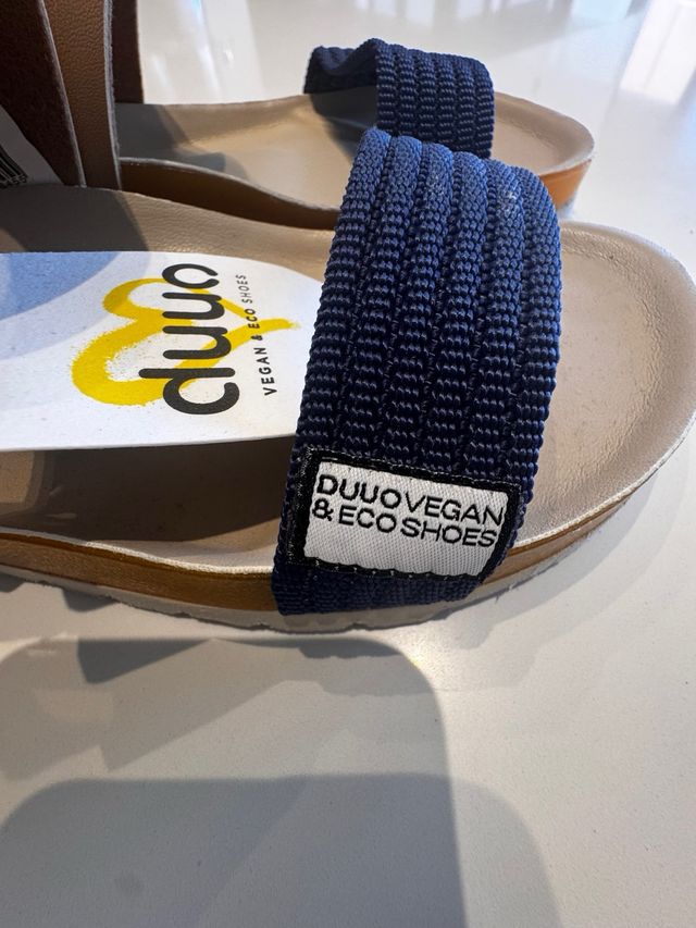 Sandalias duuo niño/a - beige/azul