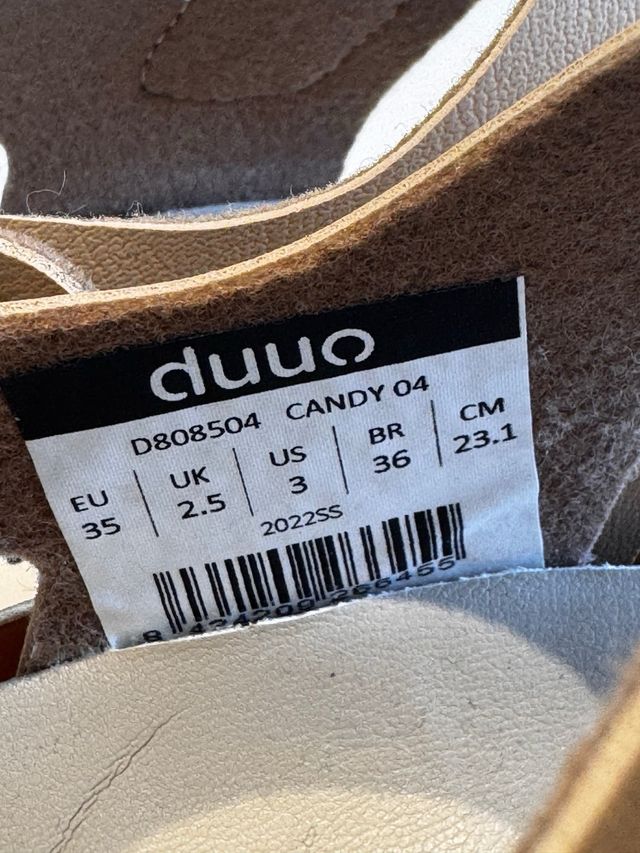 Sandalias duuo niño/a - beige/azul