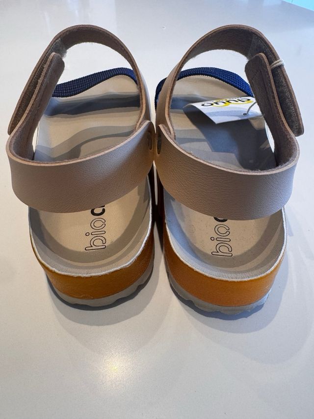 Sandalias duuo niño/a - beige/azul
