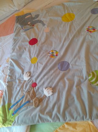 Colcha de cuna y Alfombra juegos bebé