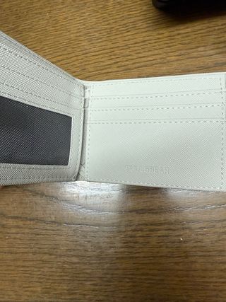 Cartera hombre gris clara