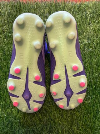 Botas fútbol tacos morada - NIñ@