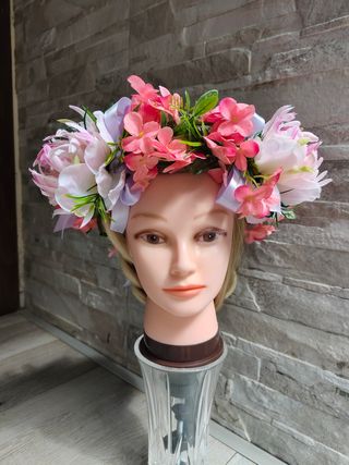 Corona fiori copricapo cappello cerchio fascia 