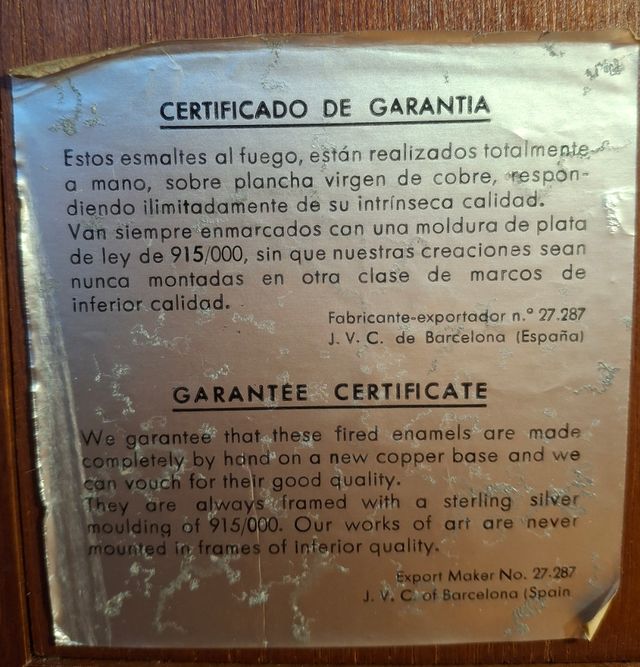 Cuadro Esmalte al fuego Cezanne