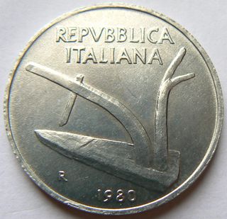 10 lire 1980 nuova - fior di conio FDC