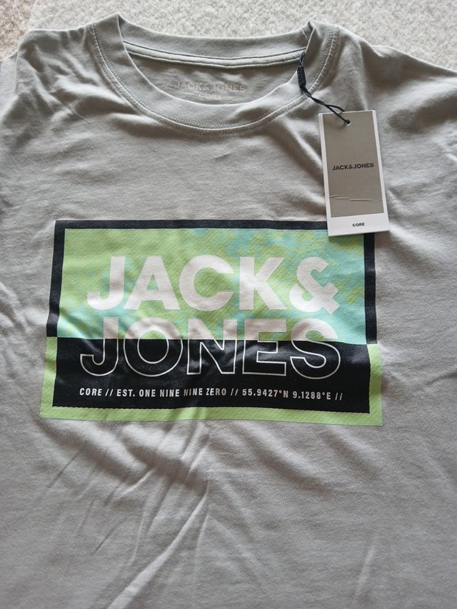 Camiseta Jack & Jones gris
