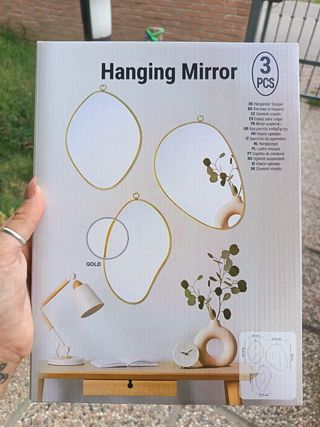 Specchi da parete oro - 3 pezzi