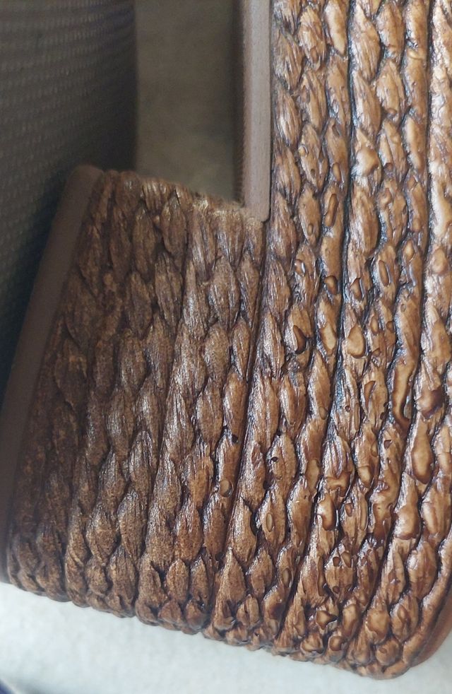 Sandalias cuña piel