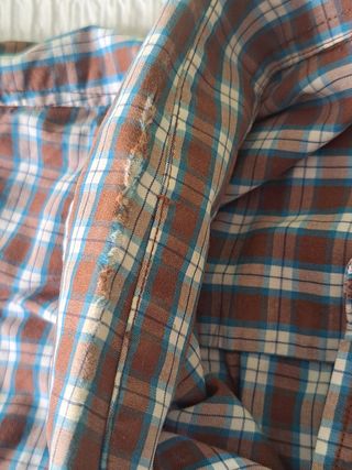 Camisa LOSAN XL cuadros marrón-azul