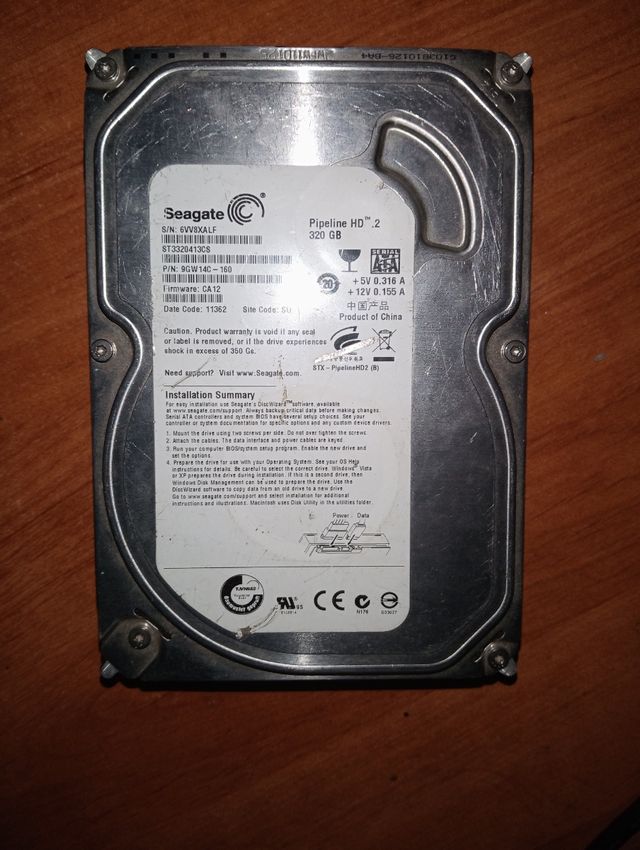 HD Seagate 320GB SATA