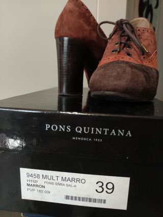 Zapatos de mujer con tacón Pons Quintana, talla 39