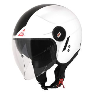 Casco jet con gafas de sol 