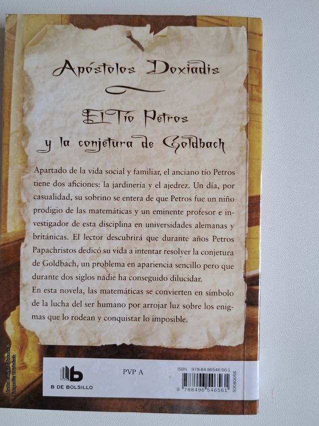 El tío Petros y la conjetura de Goldbach (Spani...