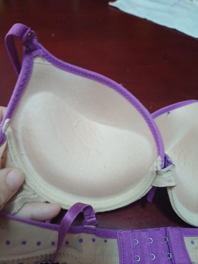 Sujetador Tous beige y morado