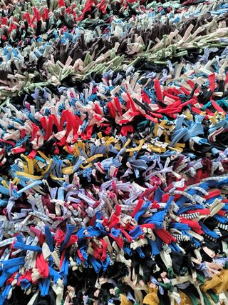 Alfombra multicolor trapillo