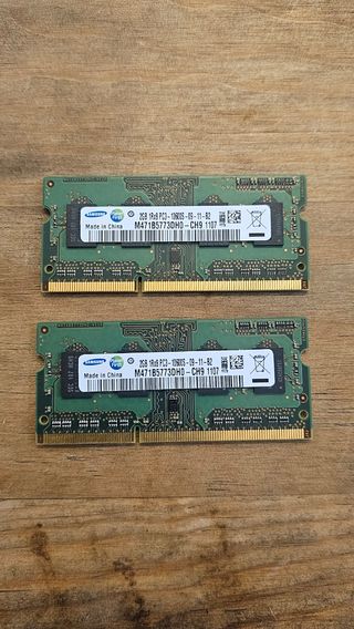2x RAM Samsung 2GB DDR3 Portátil