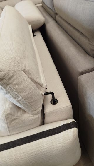 Sofá cama italiano - Gris y blanco