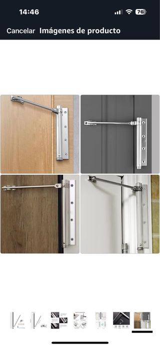 Cierrapuertas acero inoxidable