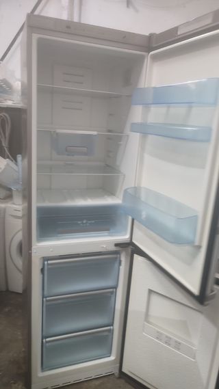 Nevera combi acero inoxidable