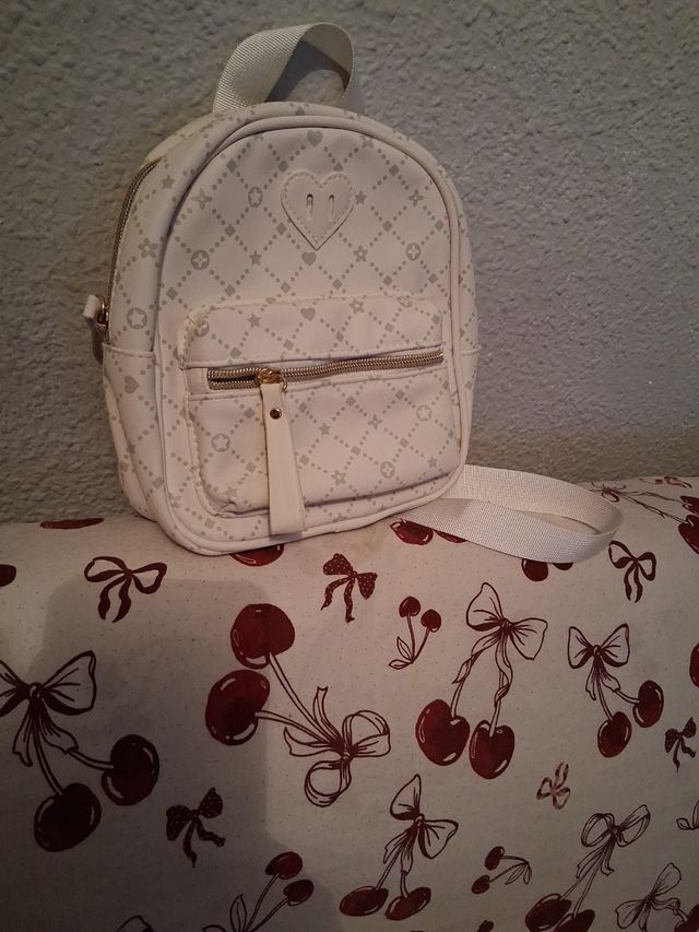 Mochila Claires blanca pequeña