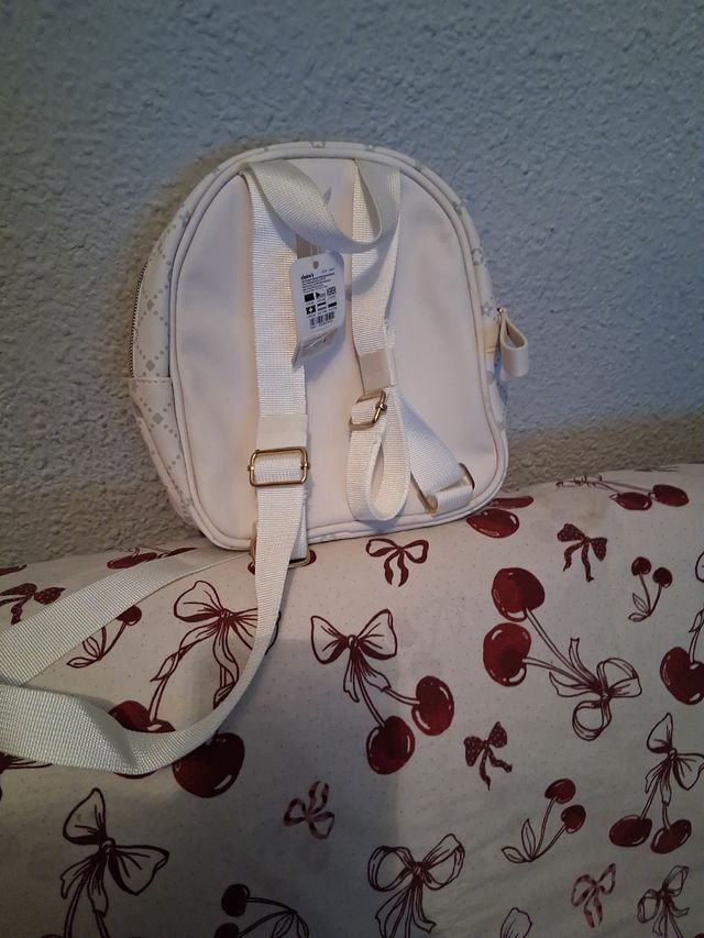 Mochila Claires blanca pequeña