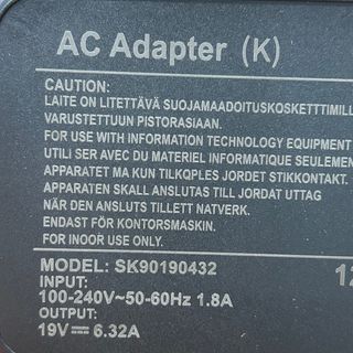 SK90190432 cargador LAPTOP 19V 6.32A ASUS ZenBook
