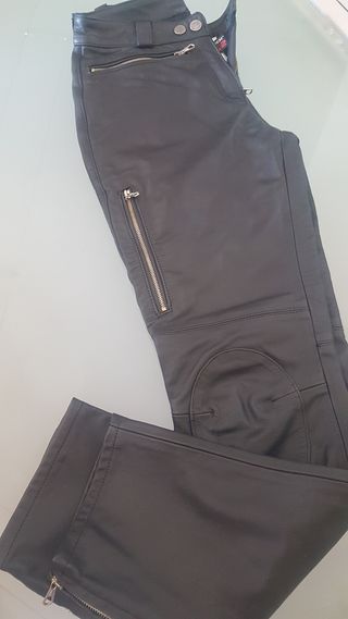Pantaloni pelle moto donna tg 42 mtech NUOVI mujer
