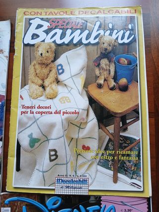 4 riviste punto croce bimbi