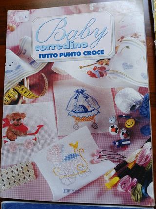 4 riviste punto croce bimbi