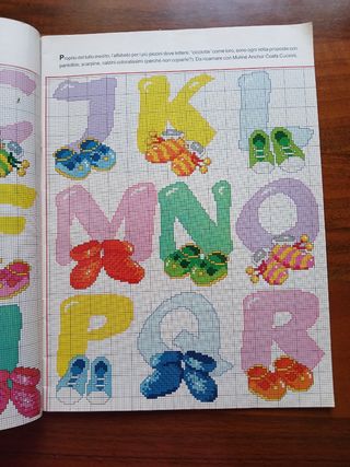 4 riviste punto croce bimbi