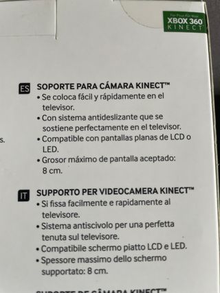 Soporte camara stand Kinect Audio Cable XBOX