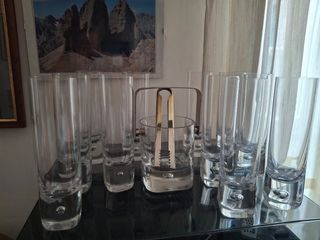 Bicchieri cristallo - 10 bicchieri + secchiello