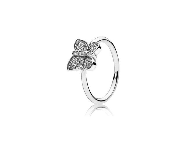 Anillo Pandora Mariposa Plata