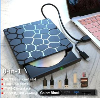 Lector de Discos CD Externo por USB con Conectores