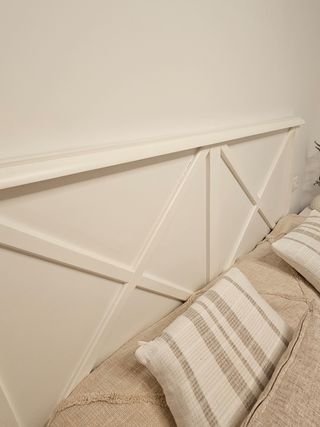 Cabecero Banak blanco de madera