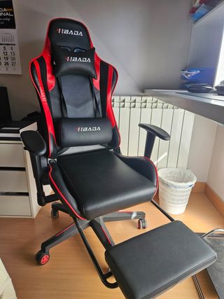 Silla Gaming Hbada - Roja y Negra