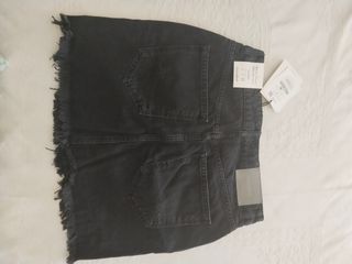 Minifalda vaquera negra